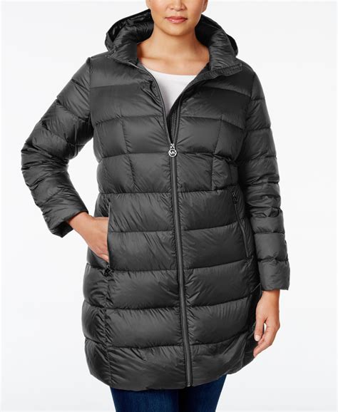 michael michael kors women's hooded packable down puffer coat